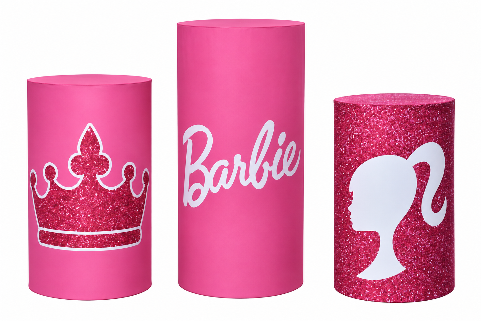 Barbie Pink Birthday Party Set for Hire — styled setup photo 1, party props hire Melbourne